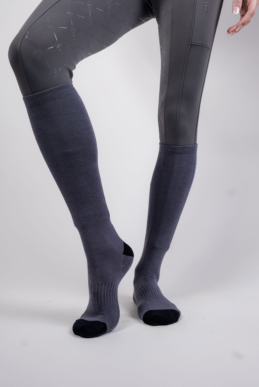 Single Logo Equestrian compression socks