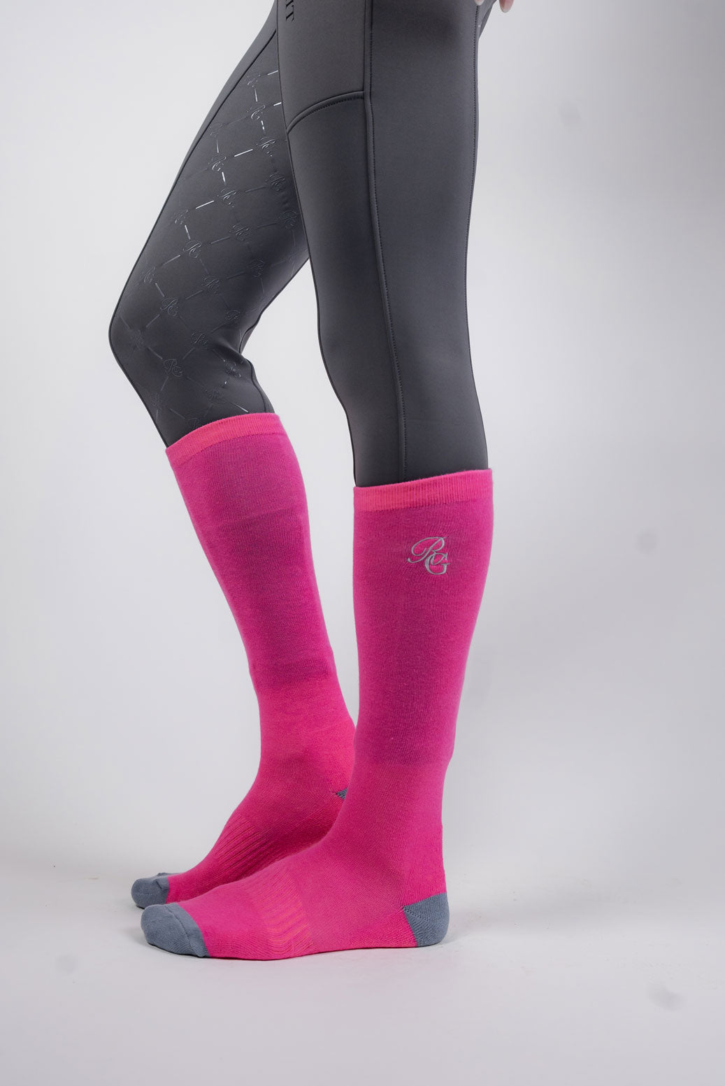 Equestrian compression socks