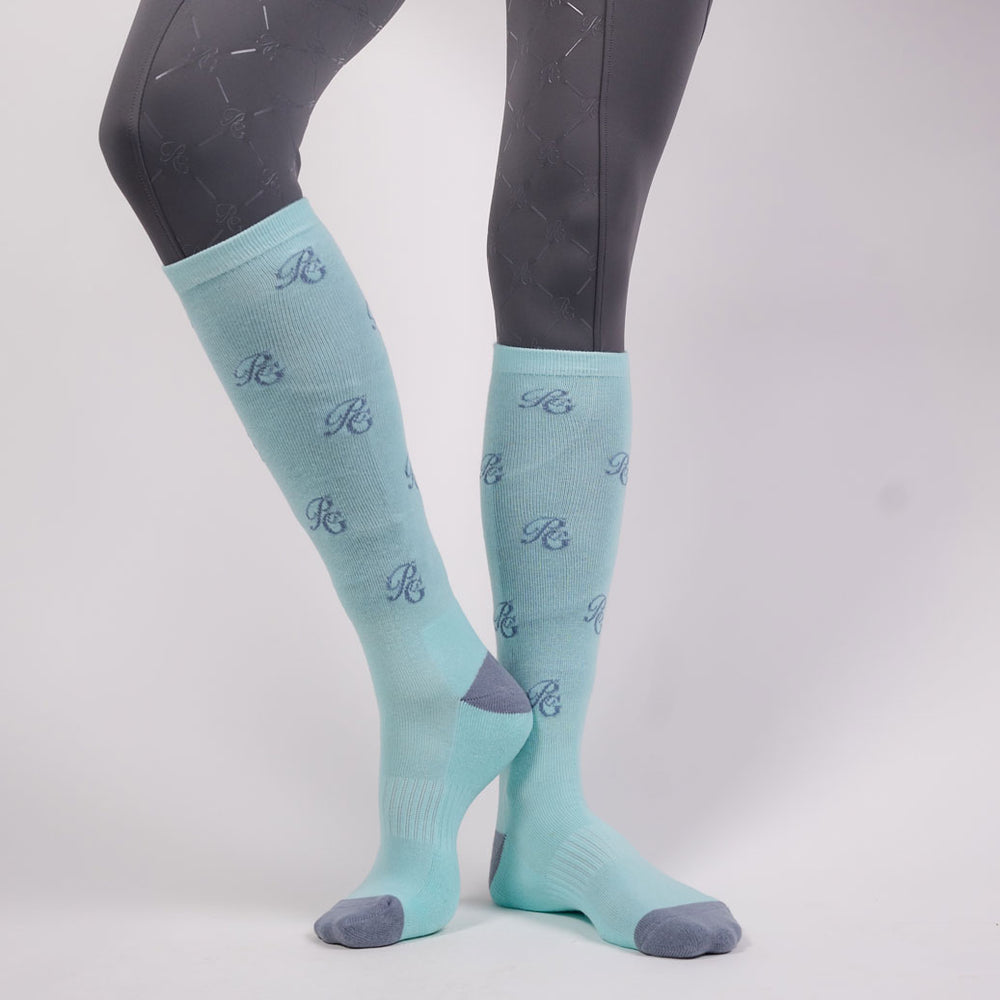 Equestrian compression socks