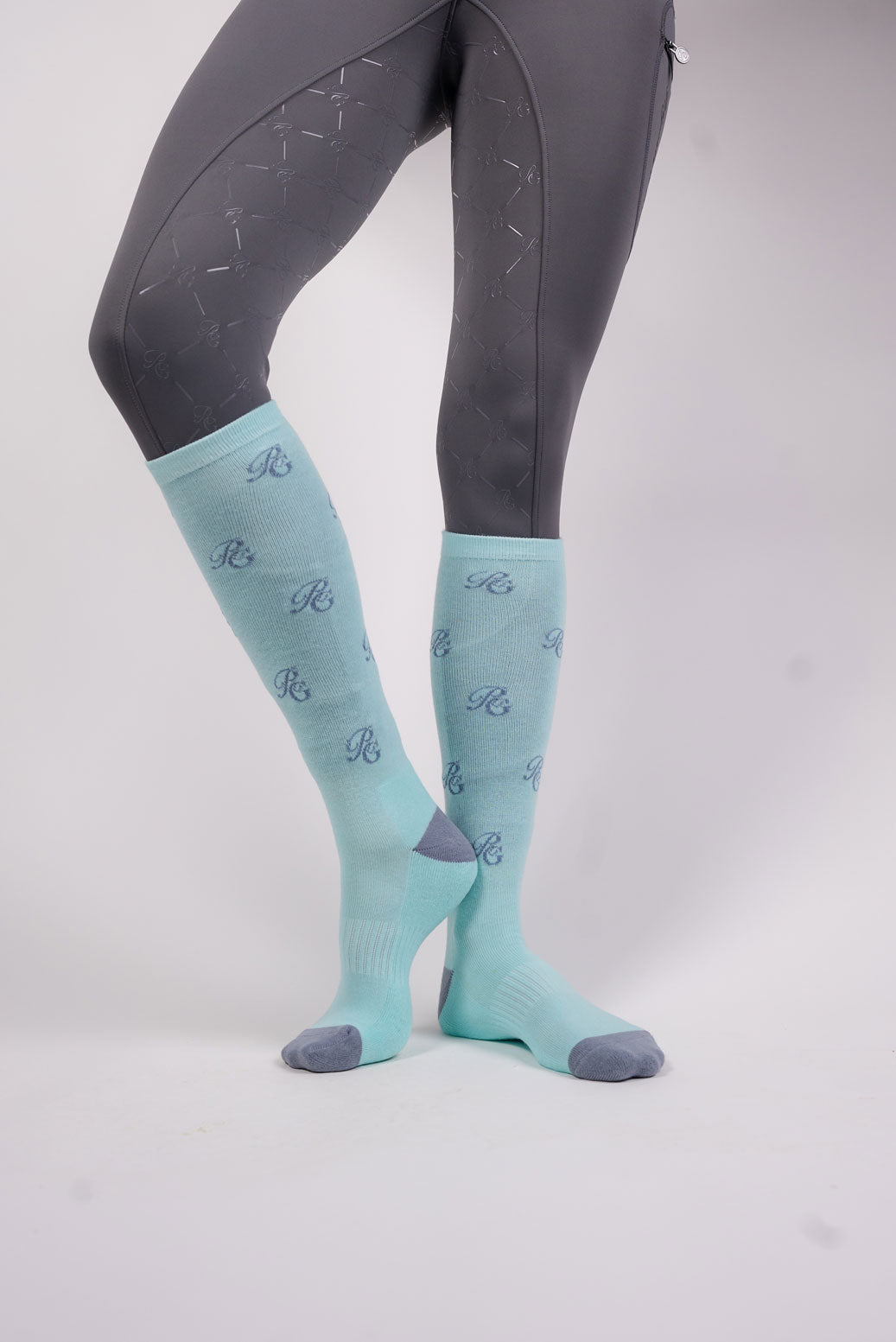 Equestrian compression socks