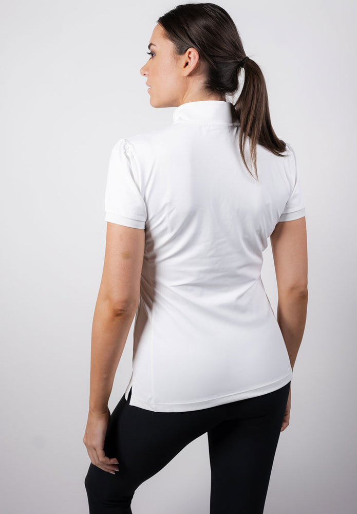 
                  
                    White Short pinched sleeve base layer
                  
                