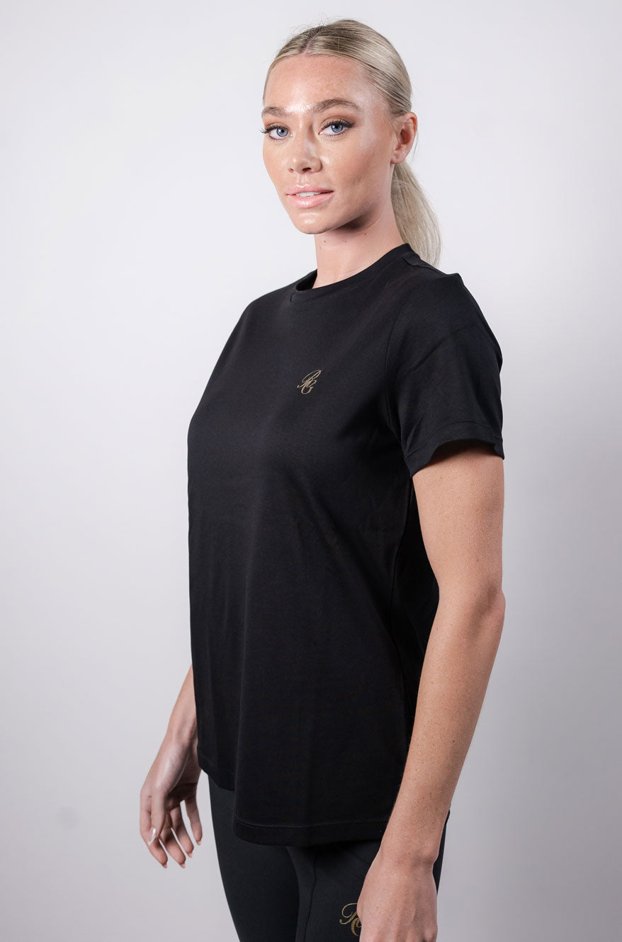 Round neck T Shirt Black